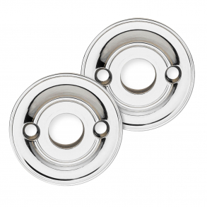 Rosetter (s�t) - Nikkel - Gennemg�ende skruer - cc30mm