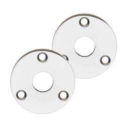 Drrhandtag - Inomhus - Nickel - Platt Rosett och nyckelskylt - MEDICI - Trskruvar