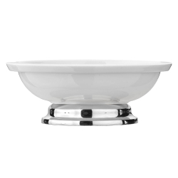 Mydelniczka - Bia&#322;a porcelana i chrom - model TB37