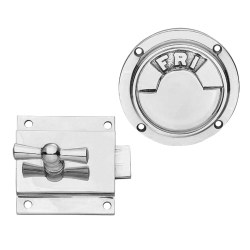 Toiletlsekasse - Optaget/Fri - Krom - Model TB11