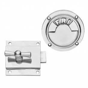 Toiletl�sekasse - Optaget/Fri - Krom - Model TB11