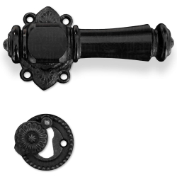 Wooden Door handle - Interior - Black wood/Cast iron - Empire - Se-Jensen &amp; Co.