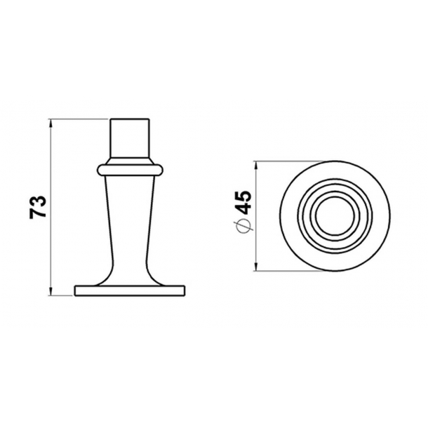Ogranicznik do drzwi - Mosi&#261;dz -  SJ.09-002Q