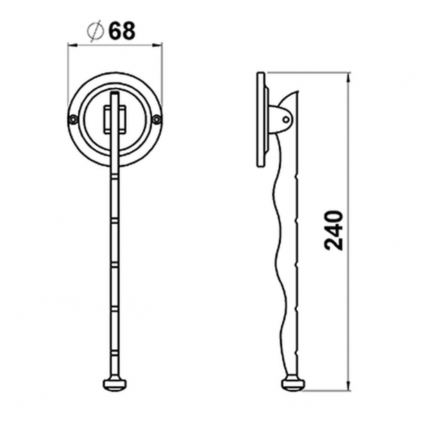 Coat hook - Almue - Brass with lacquer - Model 6535