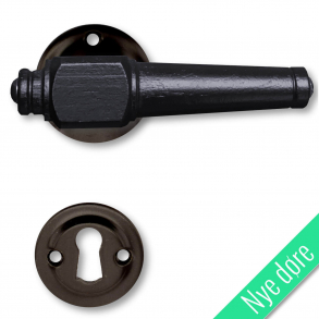 Drrhandtag - Tr - Inomhus - Svartlack och svart tr fr nya drrar (2052xx-A)