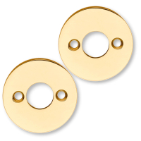 Messing rosetter (s�t) - Gennemg�ende skuer - �18 - cc30mm