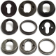 Cylinderring - Svart / Tenn