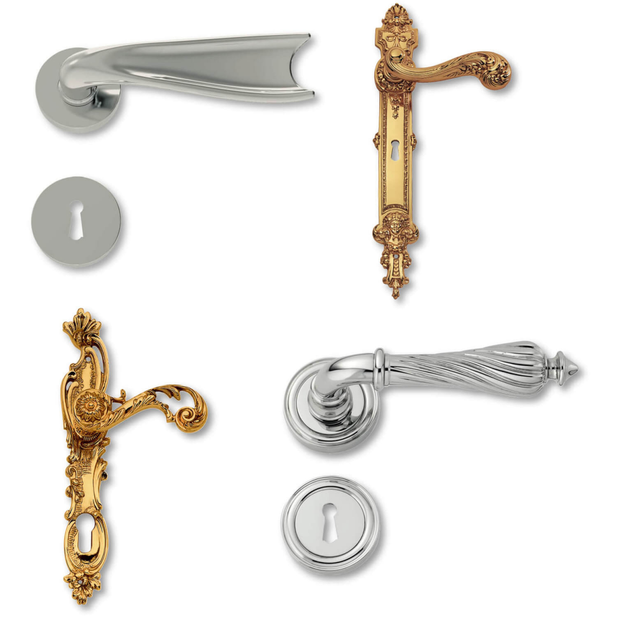 Details about   Howdens Bertelli Chrissi Shaped Door Handles Polished Brass Italian Quality 