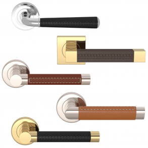 Leather door handles