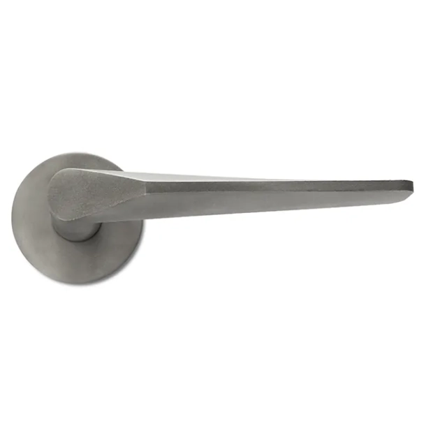 RANDI door handle Kom Raw stainless steel - Wood screws