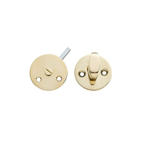 Toiletbes�tning - Uden markeringshul  - Messing uden lak - cc27 mm