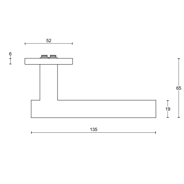 Drgreb - FORMANI - Mat hvidt - Model LBVII-19 - Basics - 1501D150BMXX0