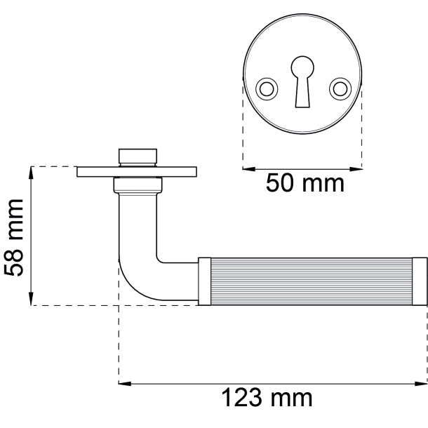 HABO drgreb Wimbledon incl. Ngleskilte - Messing