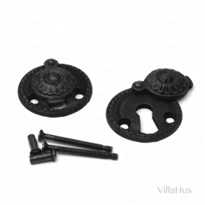 Nyckelskylt 1671-A Almue - Nya drrar - Oxiderat mssing