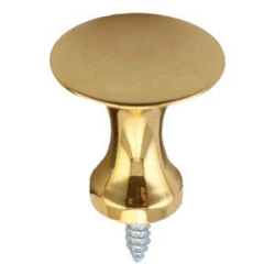 Cabinet knob - Polished brass - Model 2424