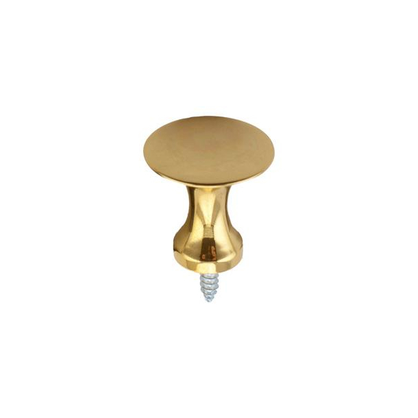 Cabinet knob - Polished brass - Model 2424