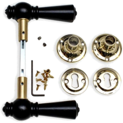 Drrhandtag - Tr - Inomhus - Mssing och svart tr (205203)