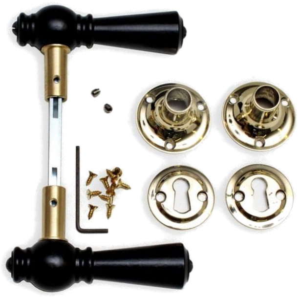 Drrhandtag - Tr - Inomhus - Mssing och svart tr (205203)