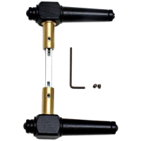 Trgriffe aus schwarz lackiertem Holz - Innenbereich - Svanemllen (205256)