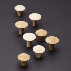 Beslag Design M�belknopf - Unbehandeltes Eschenholz