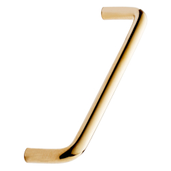 Furnipart Uchwyt do mebli - Polerowany mosiądz - Model Tubular - cc128 mm