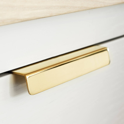 Furnipart M�belgreb - Ubehandlet poleret messing - Model Patina 120 mm