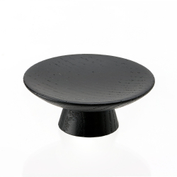 M�belknopp - Svart tr� - OLYMPIA - 50x20 mm
