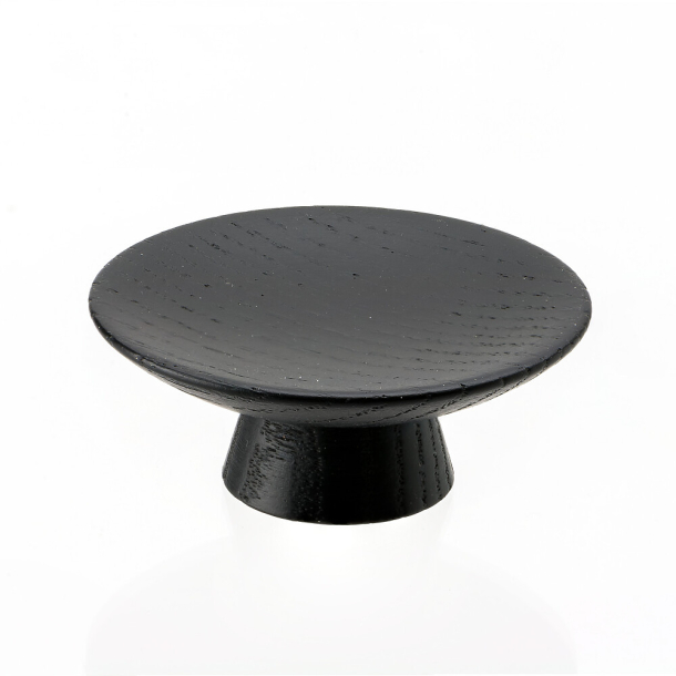 M�belknopp - Svart tr� - OLYMPIA - 50x20 mm