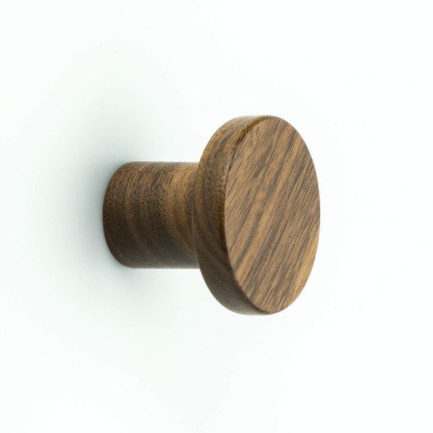 M�belknopf - Nussbaumholz - CIRCUM - 33 mm