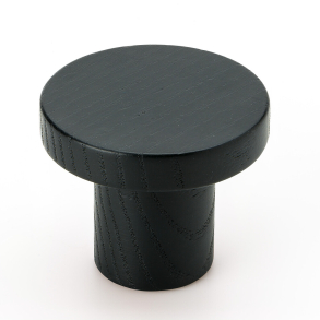 M�belknop - Sort tr� - KNOPP CIRCUM - 48 mm
