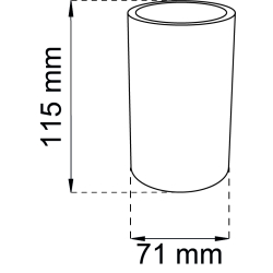 Tooth paste mug - Marble Marmor