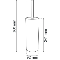 Szczotka toaletowa Marble Marmo