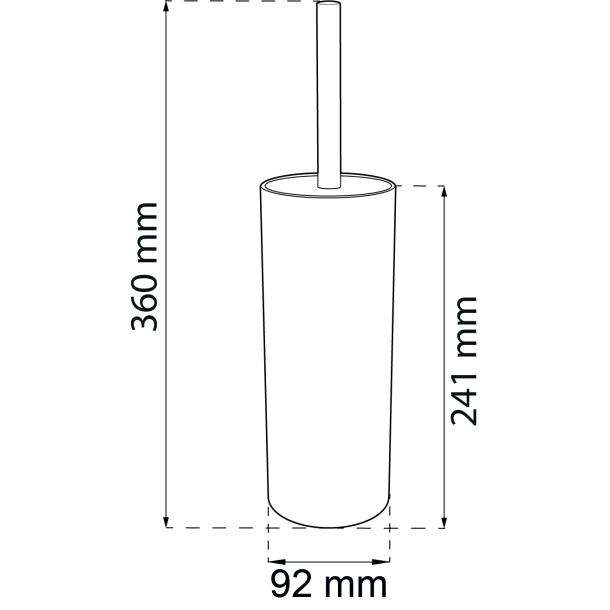 Szczotka toaletowa Marble Marmo