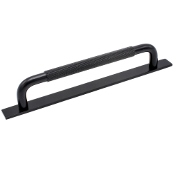 M�belhandtag - Matt svart - HELIX med l�ngskylt - cc 160 mm