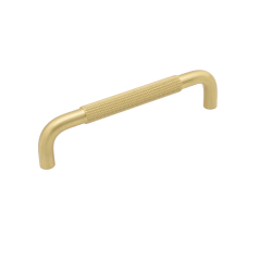 M�belgreb - B�rstet messing - HELIX - cc 128 mm
