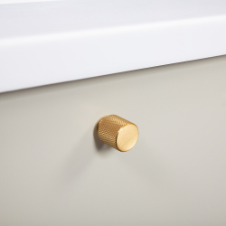 Gałka do mebli - Mosiądz - HELIX - 20 mm x 25 mm
