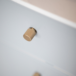 Gałka do mebli - Mosiądz - HELIX - 20 mm x 25 mm
