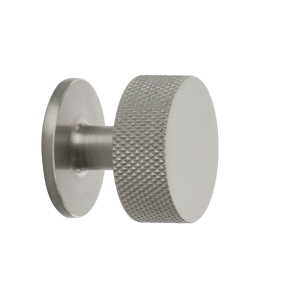 M�belknopf - Geb�rsteter Stahl - CREST - 32mm x 28mm