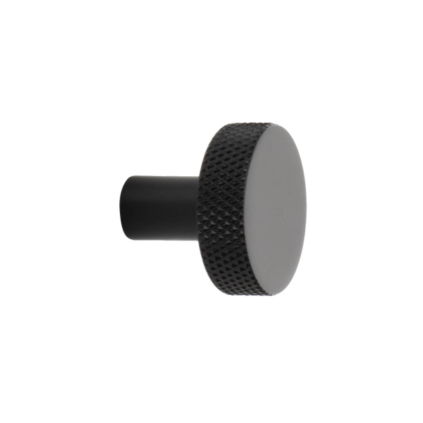 M�belknop FLAT - Mat sort - 26 mm