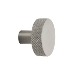 Gałka do mebli FLAT - Szczotkowana stal nierdzewna - 32 mm