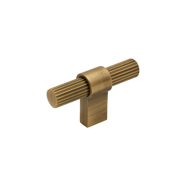 Beslag Design T-Bar M�belgriff - Antike Bronze - Modell Helix Stripe