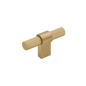 Beslag Design T-Bar M�belgriff - Messing - Modell Helix Stripe