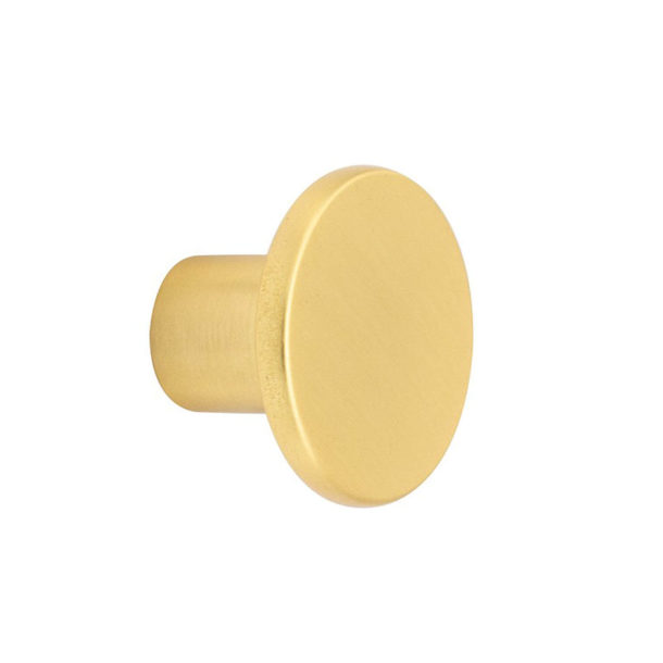 M�belknopf - Messing geb�rstet - COMO - 26 x 18 mm