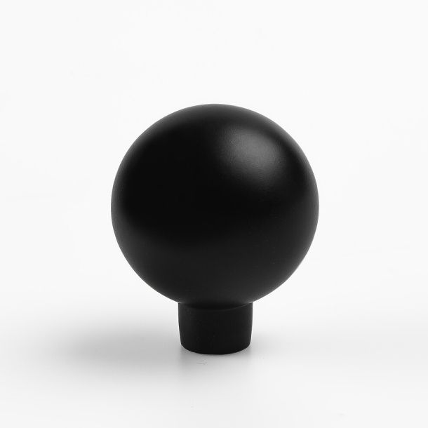 Beslag Design M�belknopf - Mattes Schwarz - 28 x 33 mm