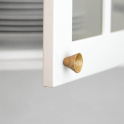 Gałka do mebli - dąb - Model Conic  - 29 x 22 mm