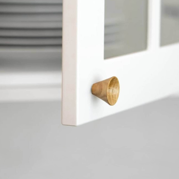 Gałka do mebli - dąb - Model Conic  - 29 x 22 mm