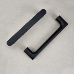 M�belgriff - Schwarze Asche - Modell Pinta - 144 mm