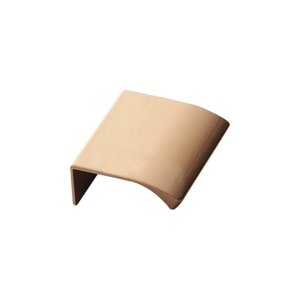M�belgriff - Geb�rstetes Messing - EDGE STRAIGHT - 40 mm