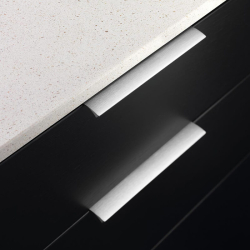 M�belgriff - Geb�rsteter Stahl - EDGE STRAIGHT - 200 mm