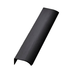 Furnipart M�belgriff - Mattschwarz geb�rstet - Modell EDGE STRAIGHT - 200 mm